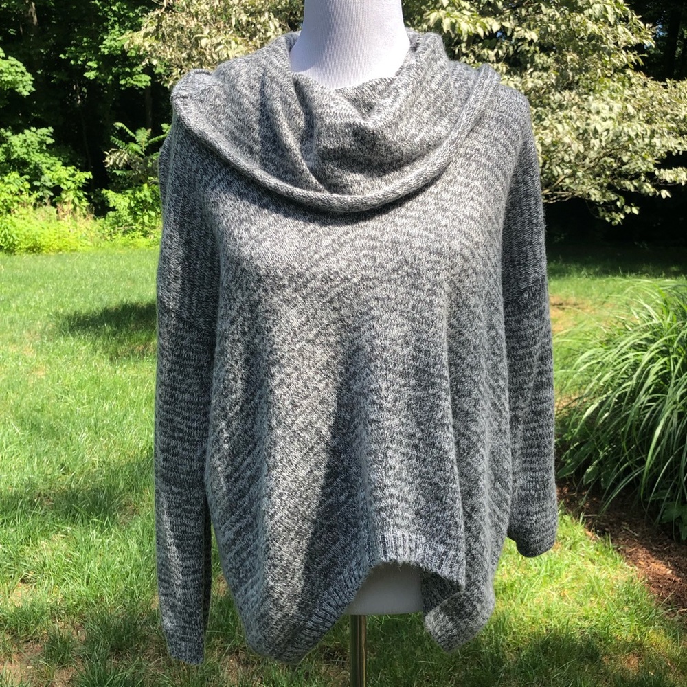 Grey Cowl Neck Sweater by Express
